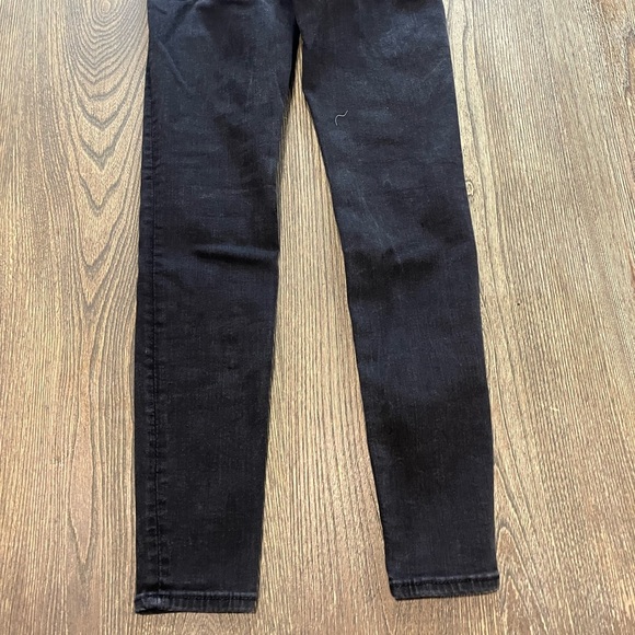 American Eagle Skinny Jeans High Rise Next Level Stretch Denim Black Size 2 - Picture 10 of 11